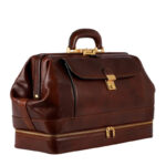 Italian Large Brown Leather Bag - Image 3