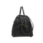 Jefferson Black Leather Duffle Bag - Image 3