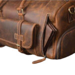 Men Clay Leather Duffel Bag - Image 3