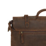 Mens Messenger Barbour Leather Bag - Image 3