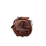 Roosevelt Buffalo Dark Brown Leather Duffle Bag - Image 3