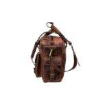 Roosevelt Dark Brown Buffalo Leather Pilot Bag - Image 3