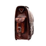 Vintage Brown Computer Leather Bag - Image 3