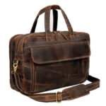 American Brown Leather Briefcase Bag - Image 4