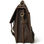 Barbour Leather Messenger Laptop Bag - Image 4