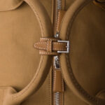 Canvas Camel Brown Leather Duffle Bag - Image 4