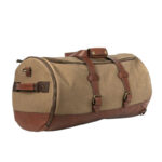 Dakota Reserve Waxed Canvas Duffle Leather Bag - Image 4