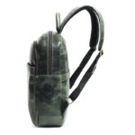 Luxury Italian Green Leather Backpack - Image 4