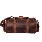 Roosevelt Buffalo Dark Brown Leather Duffle Bag - Image 4
