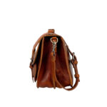 Ryder Reserve Bison Brown Leather Briefcase Bag - Image 4