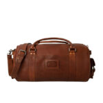 Ryder Reserve Bison Brown Leather Travel Duffle Bag - Image 4