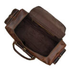 The Stellan Buffalo Duffel Brown Leather Bag - Image 4