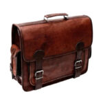 Vintage Brown Computer Leather Bag - Image 4