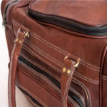 Vintage Brown Computer Leather Bag - Image 4
