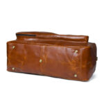 Buffalo Brown Leather Tennis Duffle Bag - Image 5