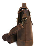 Mens Messenger Barbour Leather Bag - Image 5