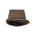 Roosevelt Brown Leather Satchel Messenger Bag - Image 5