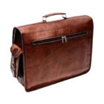Vintage Brown Computer Leather Bag - Image 5