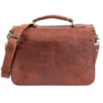 Ryder Reserve Bison Brown Leather Briefcase Bag - Image 6