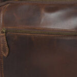Alpha Brown Buffalo Leather Travel Backpack - Image 7