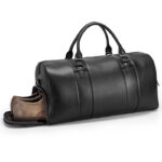 The Glock Black Leather Travel Bag - Image 7