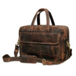 American Brown Leather Briefcase Bag - Image 4