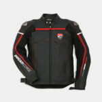 Ducati Red Black Motorcycle Leather Jacket Men Racing Biker Cowhide Moto Riding
