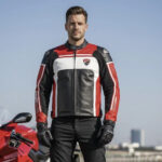 Ducati Racing Jacket Men's Leather Motorcycle Biker MotoGP Apparel 2