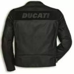 Ducati Leather Motorcycle Jacket Sports MotoGP Men's Motorbike Jacket Black - Image 2